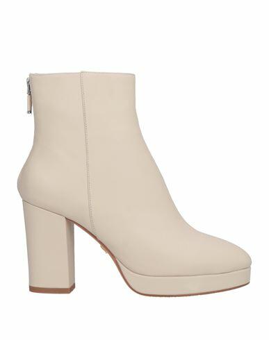 Lola Cruz Woman Ankle boots Off white Leather Cover