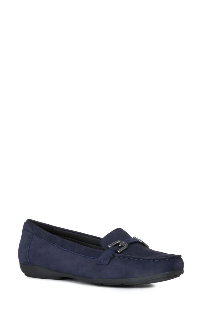 Geox Annytah Loafer in Dark Blue Nubuck Leather Cover