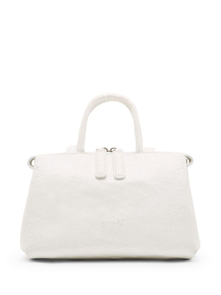 Marsèll Orizzonte cracked tote bag - White Cover