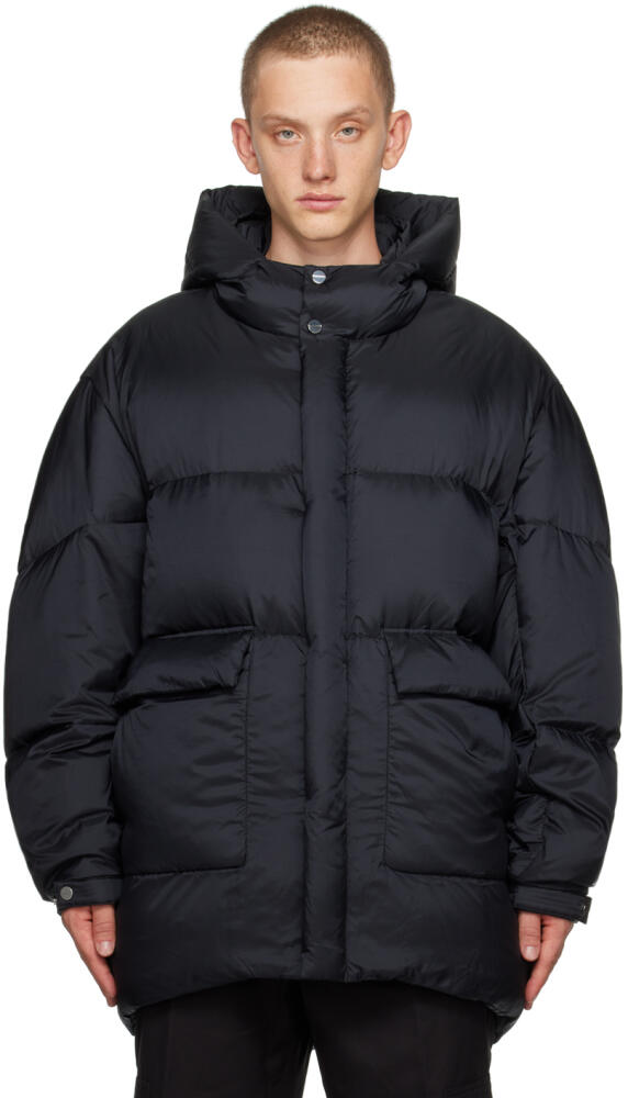 WOOYOUNGMI Black Quilted Down Jacket Cover