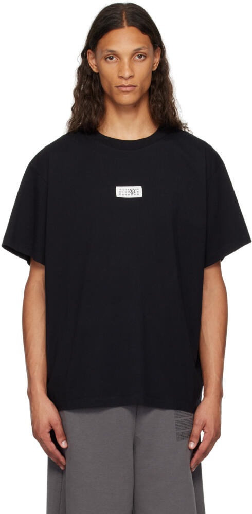 MM6 Maison Margiela Black Patch T-Shirt Cover