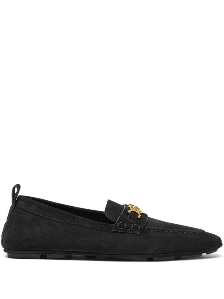 Versace Villa suede loafers - Black Cover