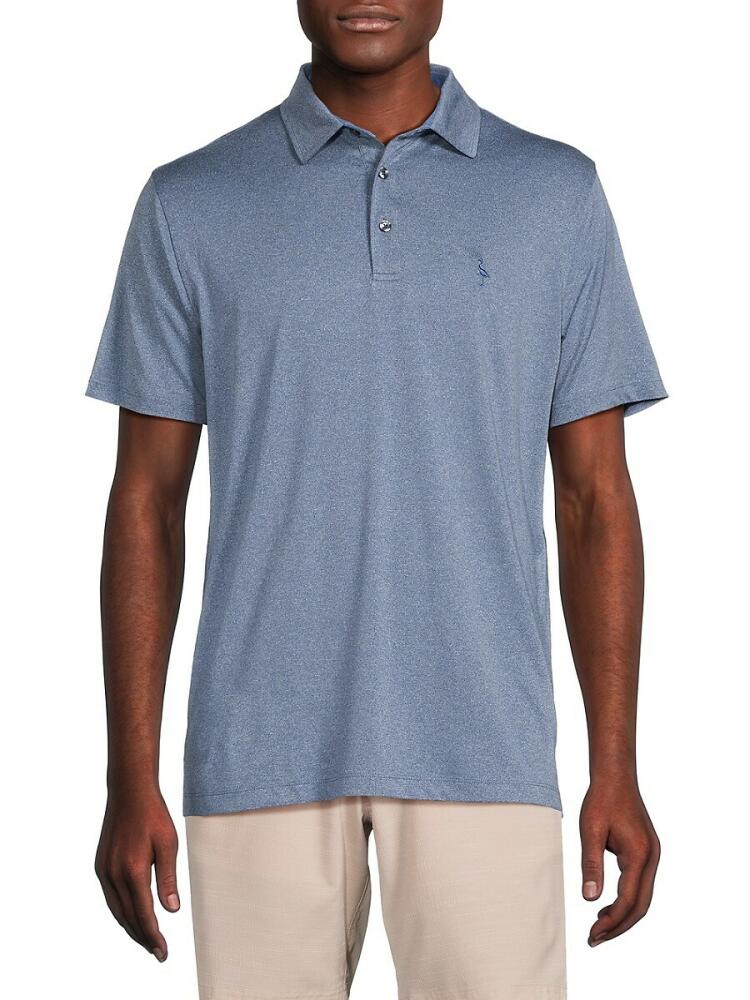 TailorByrd Men's Solid Performance Polo - Navy Cover