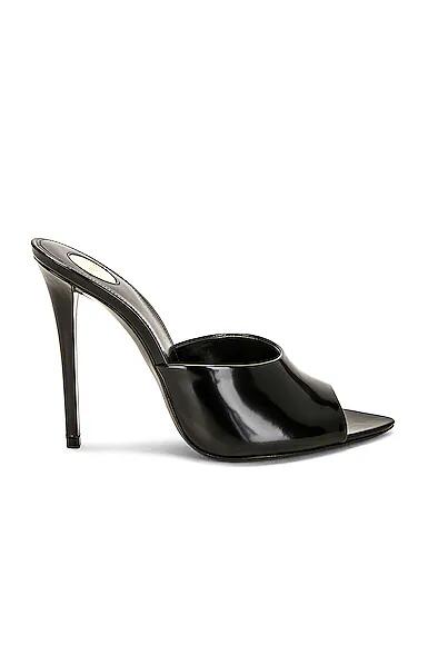 Saint Laurent Goldie Mule Sandal in Black Cover