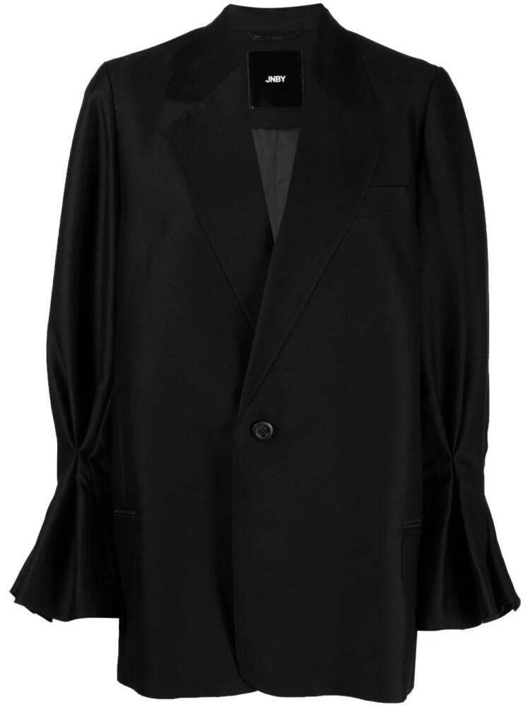 JNBY loose-fit notched-lapel blazer - Black Cover