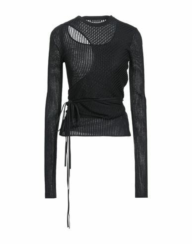 Ann Demeulemeester Woman Sweater Black Cotton Cover