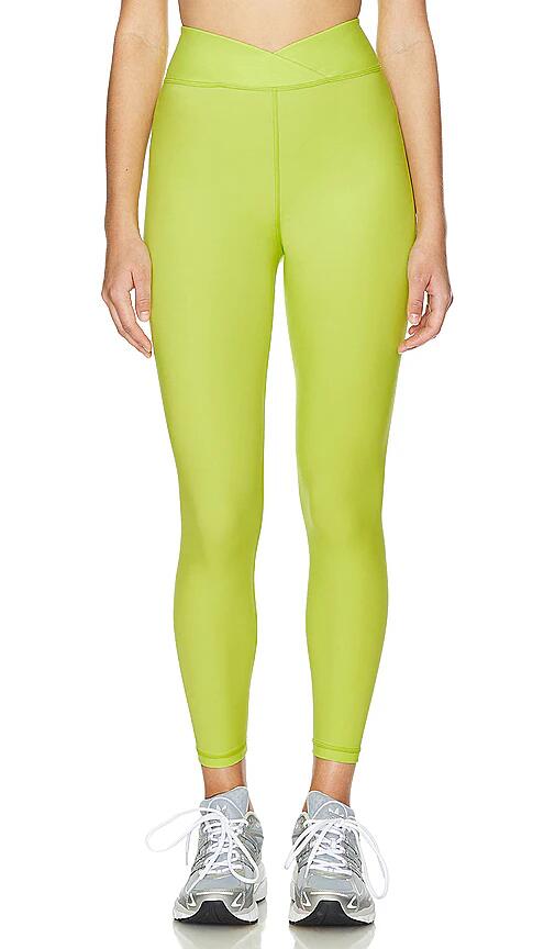 Spiritual Gangster Evie Wrap Front 7/8 Legging in Yellow Cover