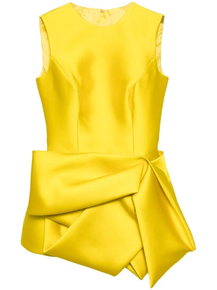 Isabel Sanchis round-neck silk dress - Yellow Cover