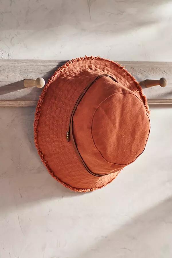 Terrain Fringed Cotton Bucket Hat Cover