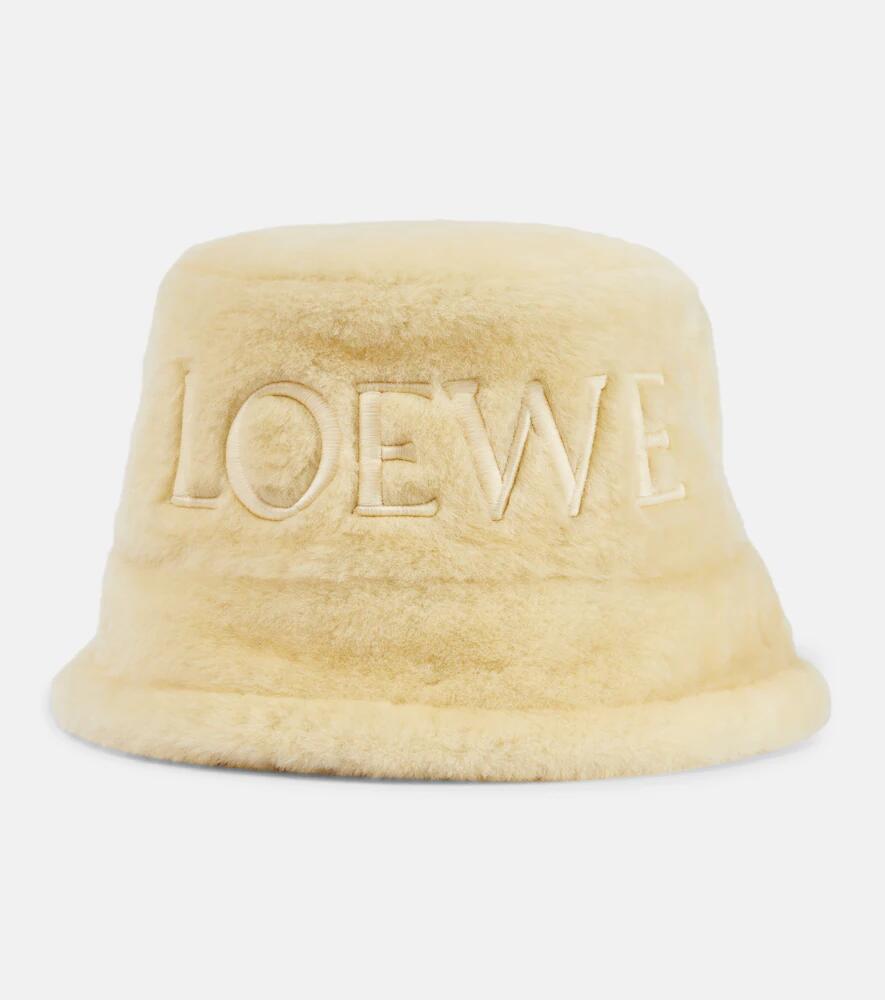 Loewe Logo shearling bucket hat Cover