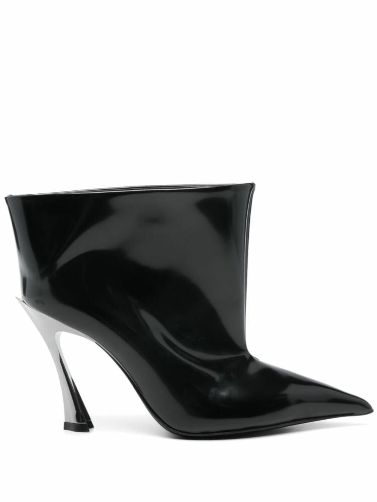 Mugler 95mm Fang ankle boots - Black Cover