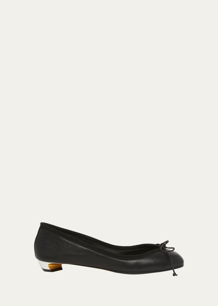 Alexander McQueen Leather Bow Ballerina Flats Cover