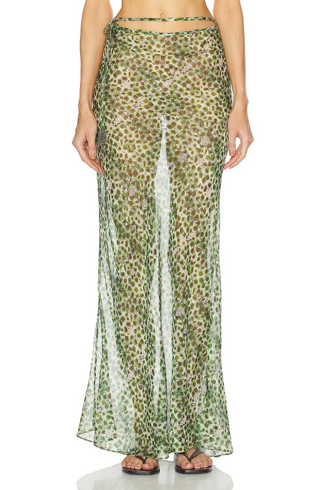 SIEDRES Siny Maxi Skirt in Green Cover