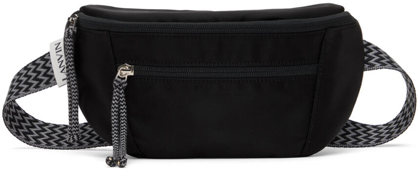 Lanvin Black Curb Small Waist Pouch Cover