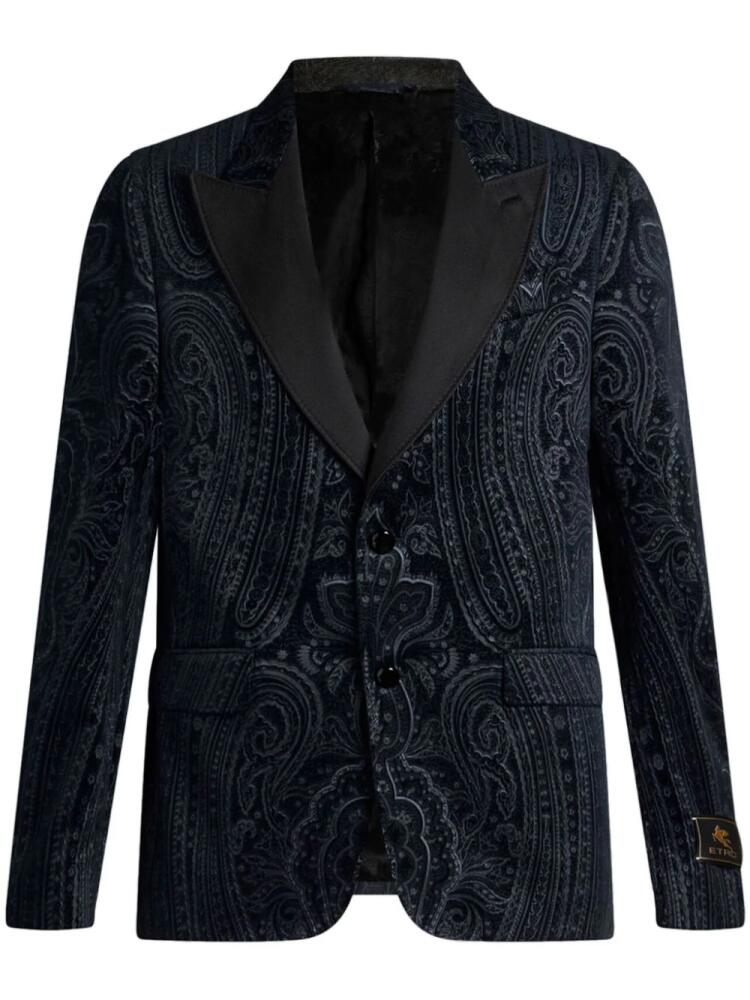 ETRO paisley blazer - Blue Cover