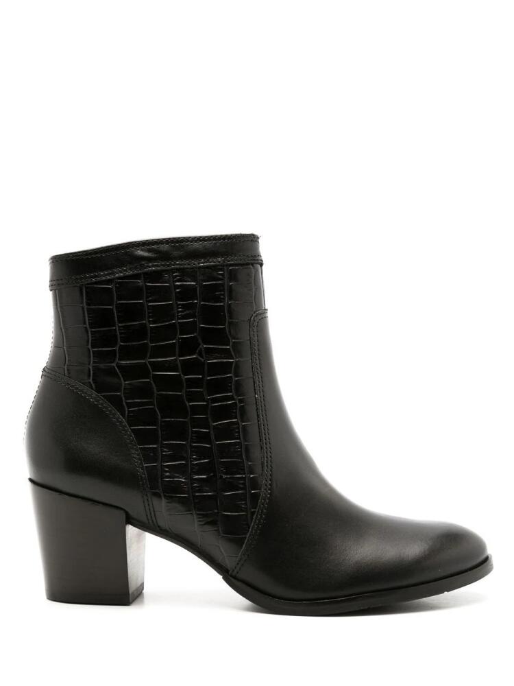 Studio Chofakian crocodile-effect leather boots - Black Cover