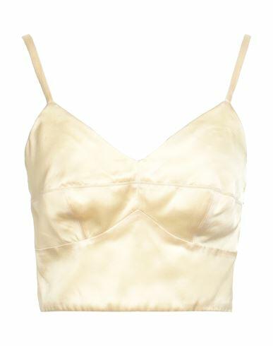 Pucci Woman Top Light yellow Acetate, Polyester Cover