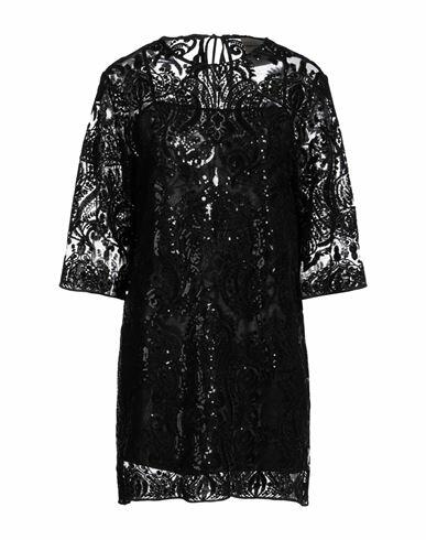 Semicouture Woman Mini dress Black Polyester Cover