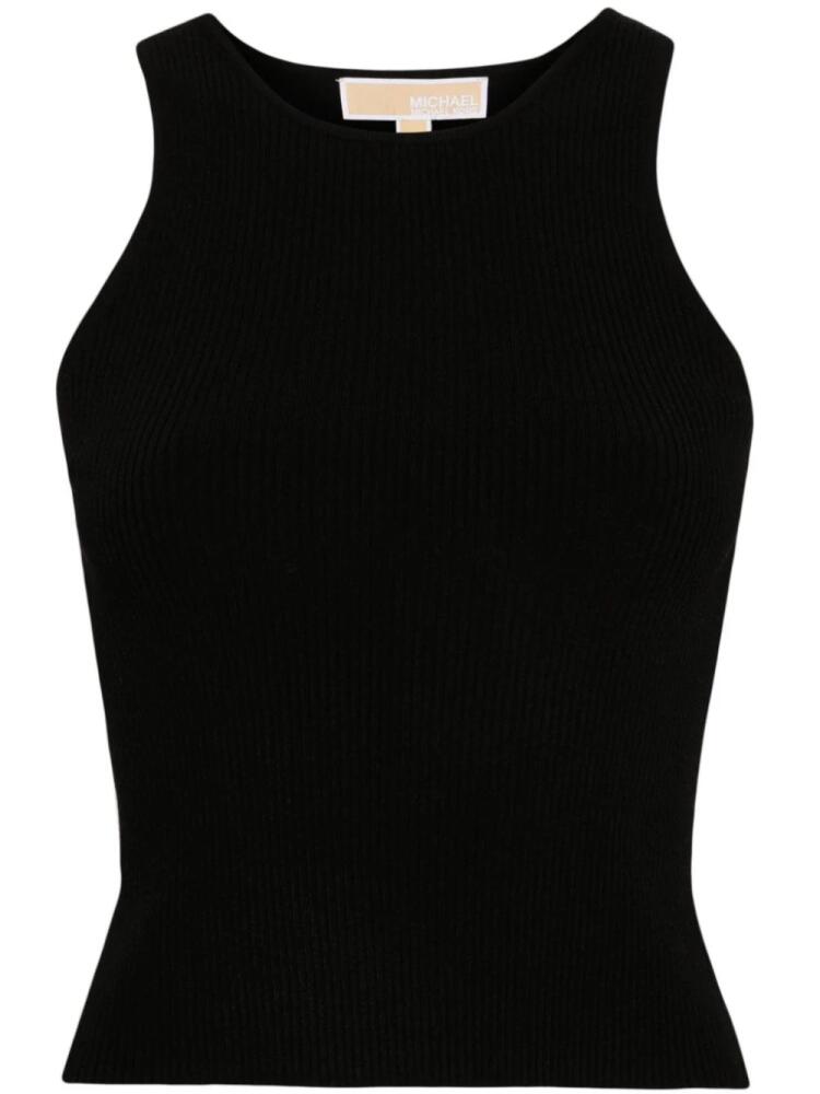 Michael Michael Kors ribbed cropped tank top - Black Cover