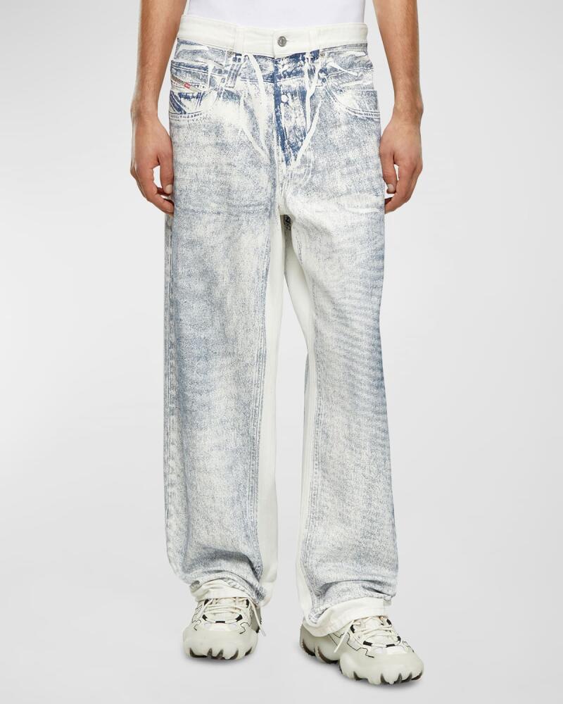 Diesel Men's Loose-Fit Trompe L'oeil Jeans Cover