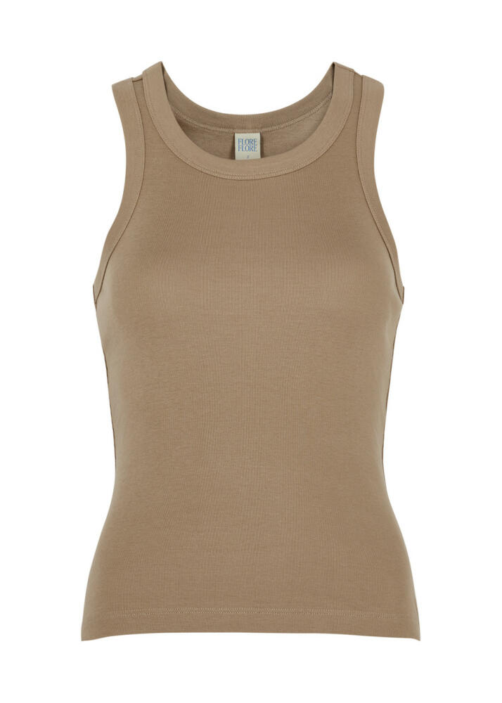 Flore Flore Hannah Cotton Tank - Sand Cover