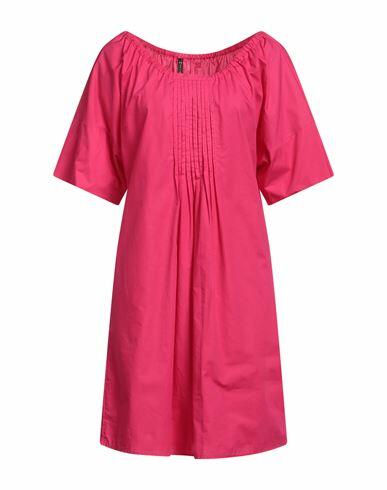 Manila Grace Woman Mini dress Fuchsia Cotton Cover