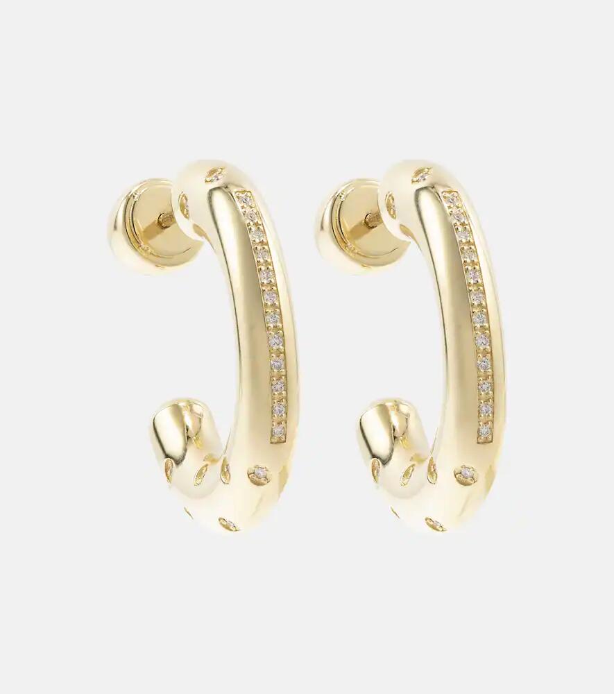 Lauren Rubinski Peggy 14kt gold earrings with diamonds Cover