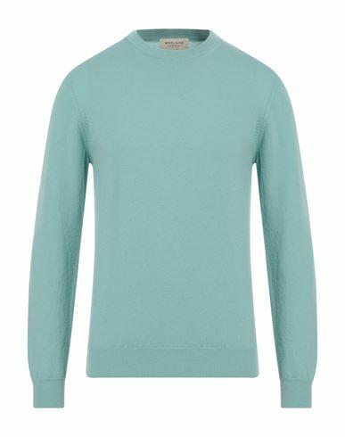 Wool & Co Man Sweater Turquoise Wool, Cashmere Cover