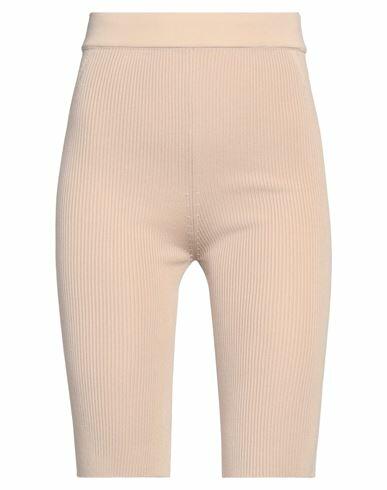 Jacquemus Woman Shorts & Bermuda Shorts Beige Polyester, Polyamide, Elastane Cover