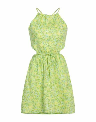 Faithfull Woman Mini dress Light green Linen Cover