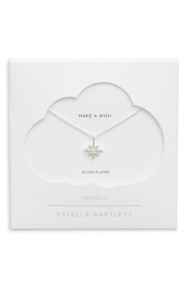 Estella Bartlett North Star Pendant Necklace in Silver Cover