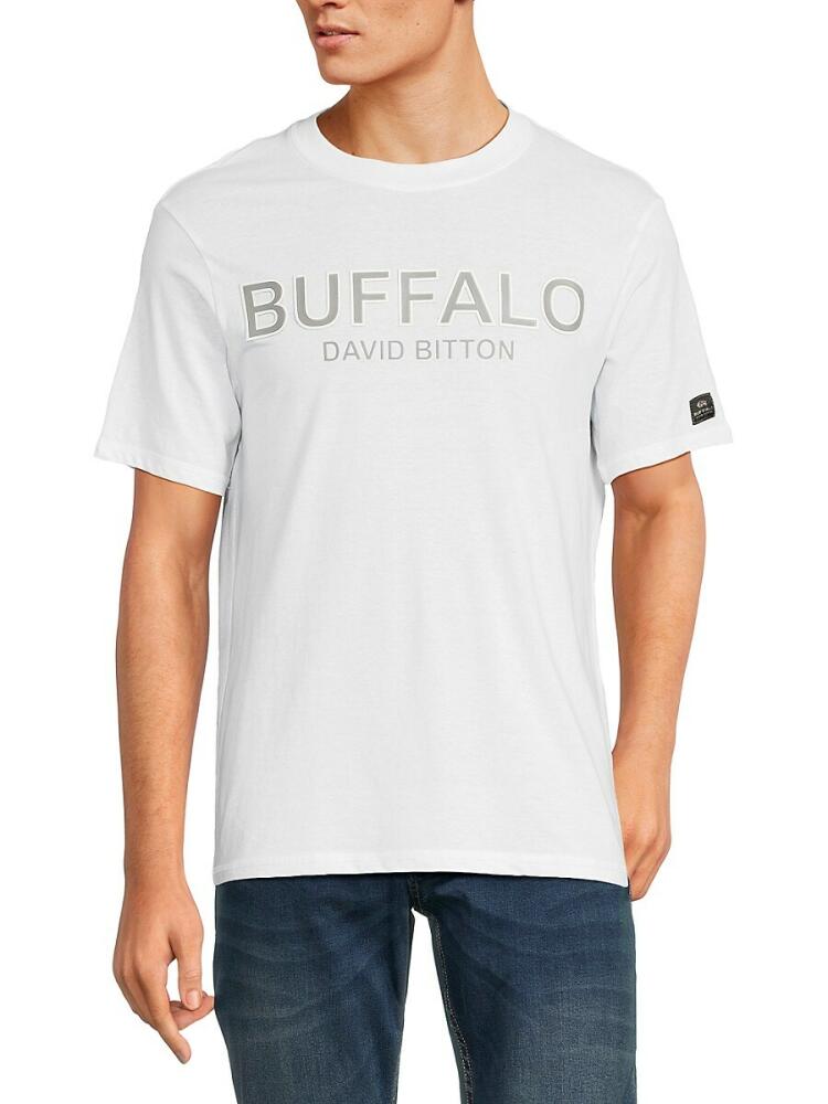 BUFFALO David Bitton Men's Nicolay Logo T-Shirt - White Cover