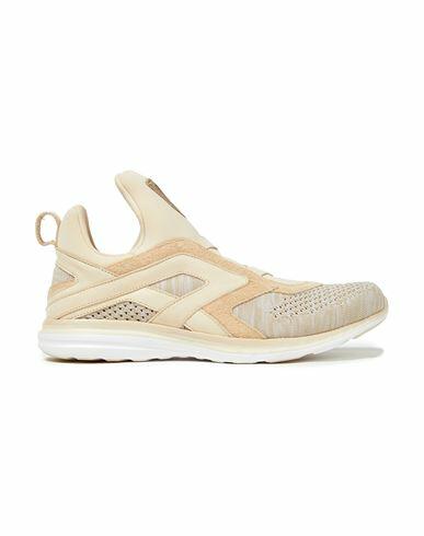 Apl Athletic Propulsion Labs Woman Sneakers Beige Textile fibers, Soft Leather Cover