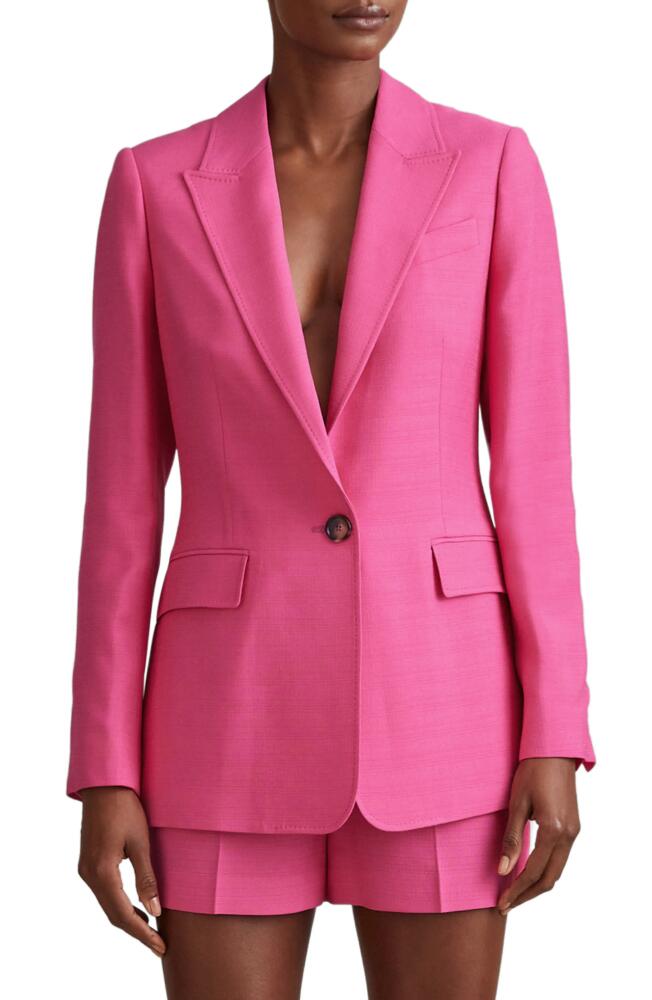 Reiss Hewey Peaked Lapel Blazer in Pink Cover