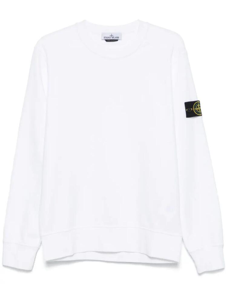 Stone Island Compass-badge sweatshirt - White Cover