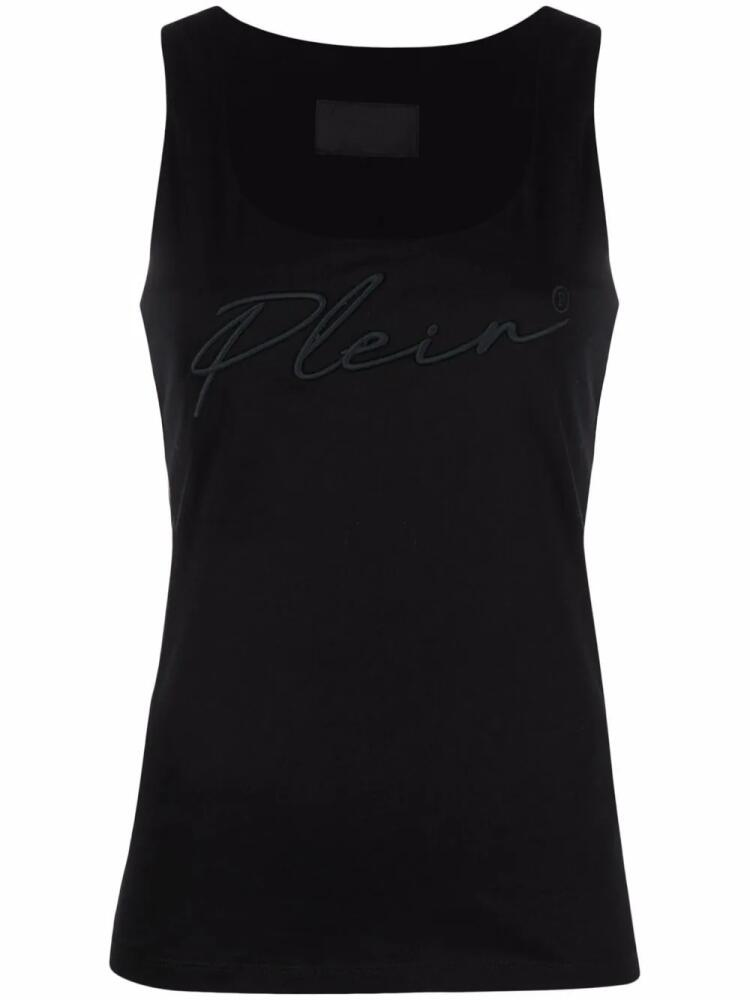 Philipp Plein logo-embroidered tank top - Black Cover