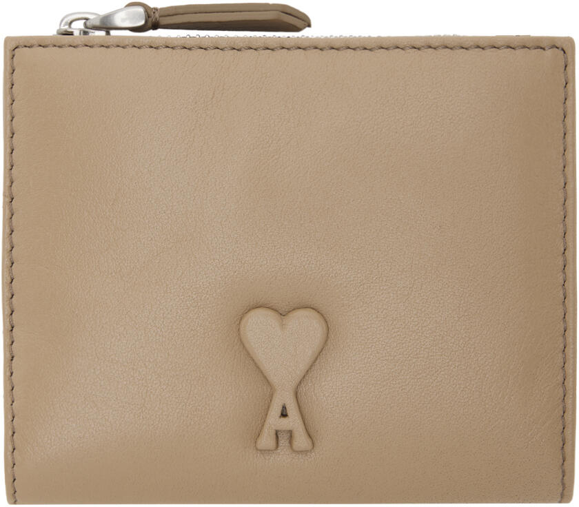 AMI Paris Beige Voulez-Vous Folded Wallet Cover