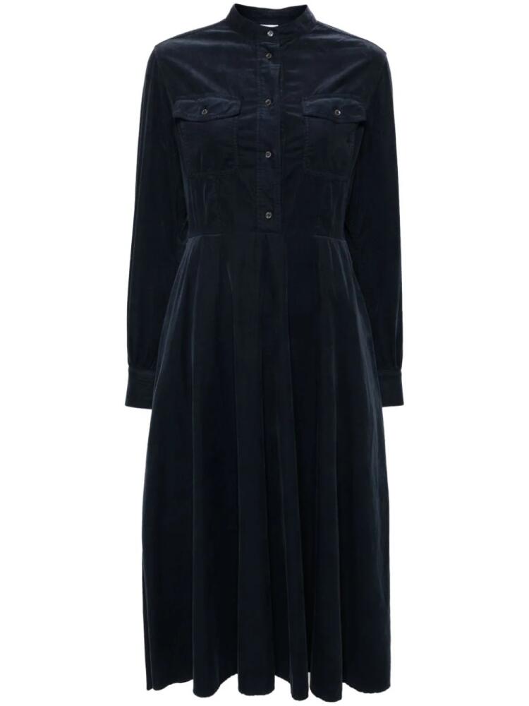 ASPESI corduroy midi dress - Blue Cover