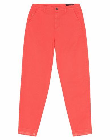 Avantgar Denim By European Culture Woman Pants Coral Cotton, Polyester, Rubber Cover