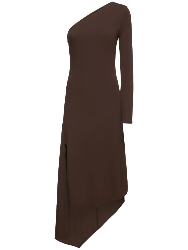 MICHAEL KORS COLLECTION One-shoulder Stretch Matte Jersey Dress Cover