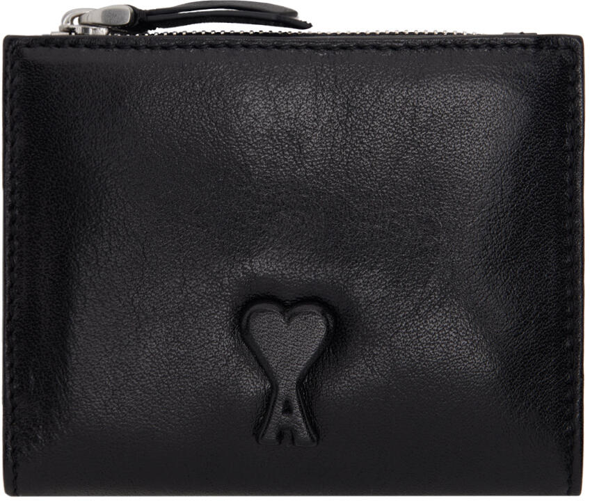 AMI Paris Black Voulez-Vous Folded Wallet Cover