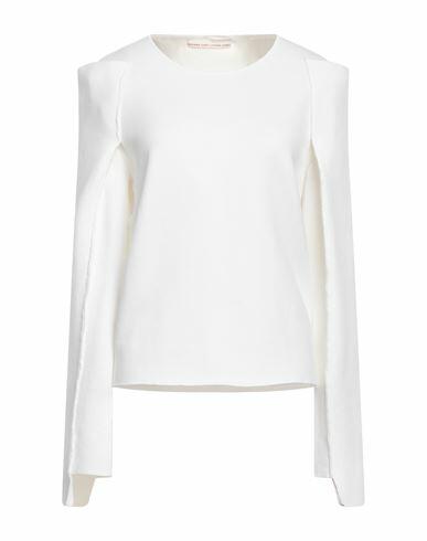 Liviana Conti Woman Sweater White Virgin Wool, Polypropylene Cover