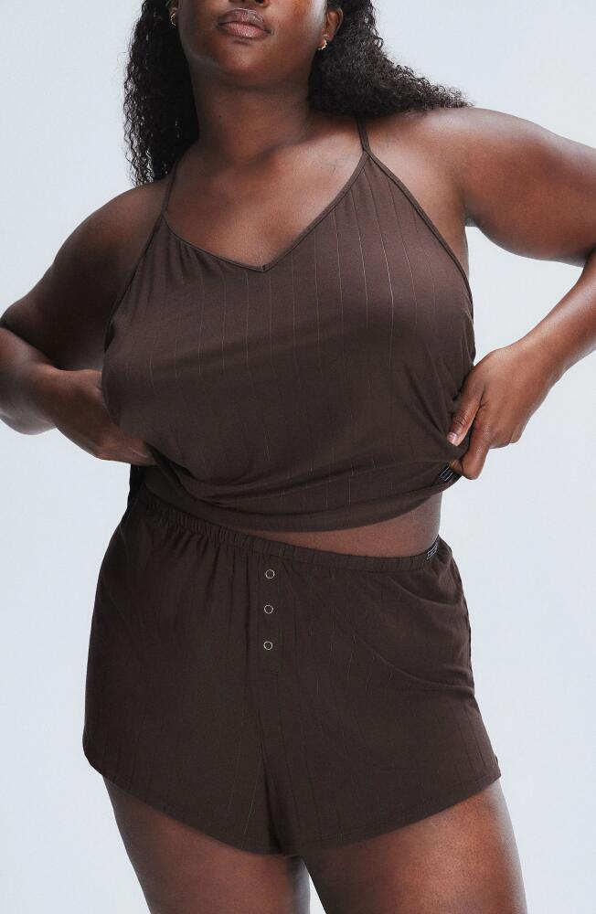 SAVAGE X FENTY Sleek Stitch Camisole in Double Espresso Brown Cover