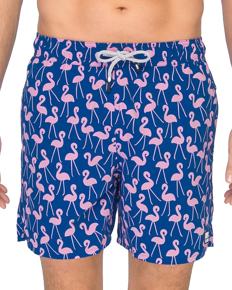 Tom & Teddy Flamingo Print Swim Trunks Cover