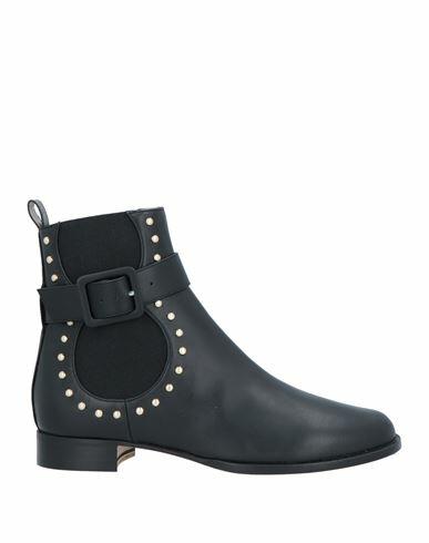 Mia Becar Woman Ankle boots Black Calfskin Cover