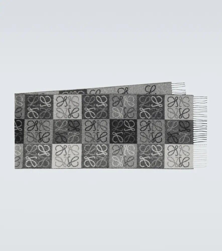 Loewe Anagram wool and cashmere scarf Cover