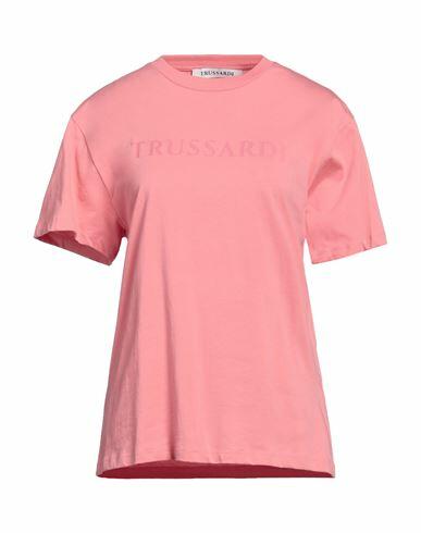 Trussardi Woman T-shirt Salmon pink Cotton Cover