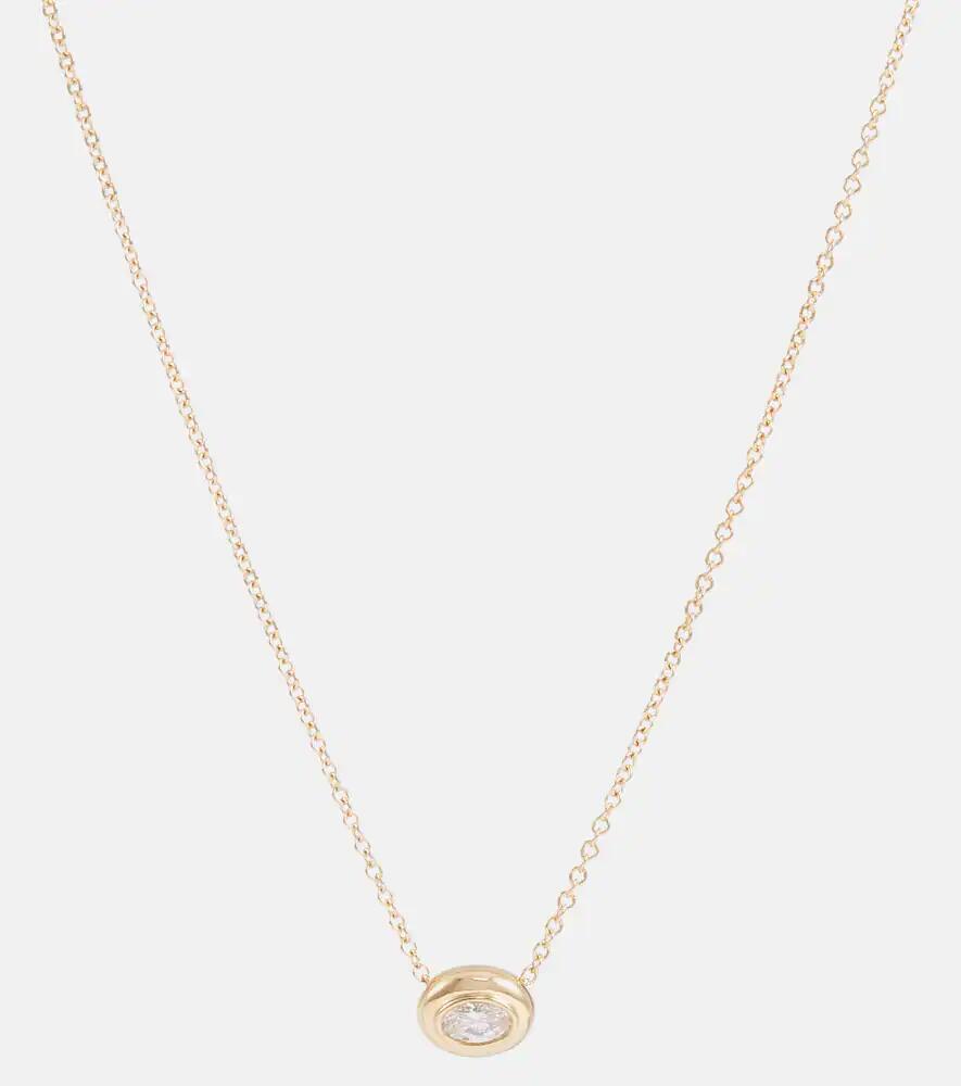 Melissa Kaye Lenox Reign 18kt gold necklace with diamond Cover