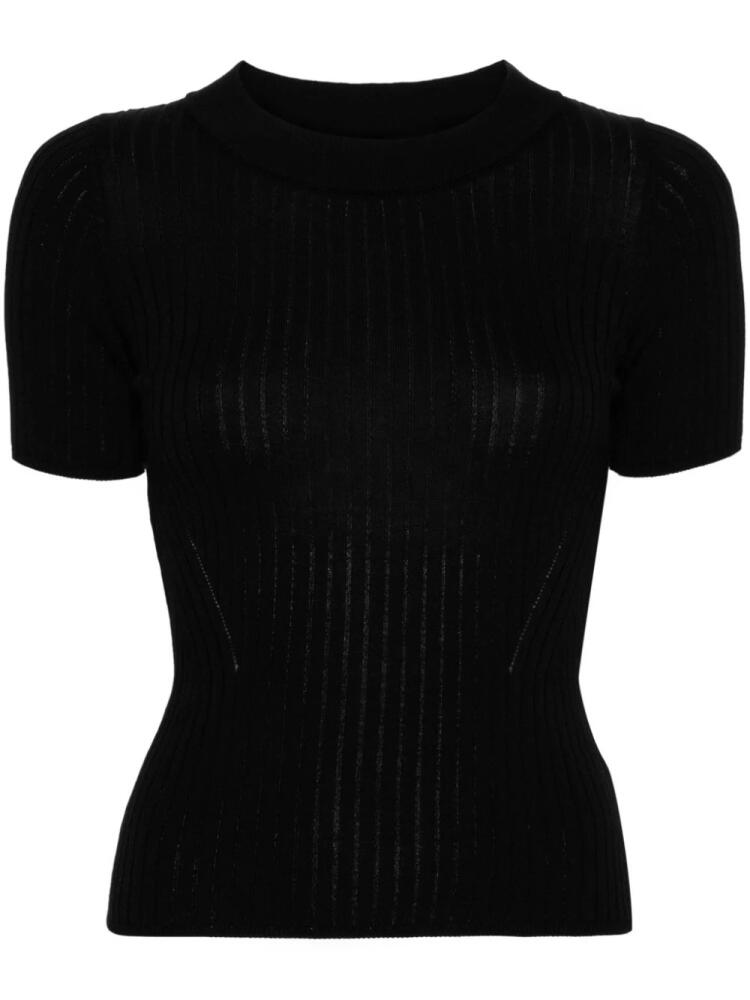 HERSKIND Doofy ribbed top - Black Cover