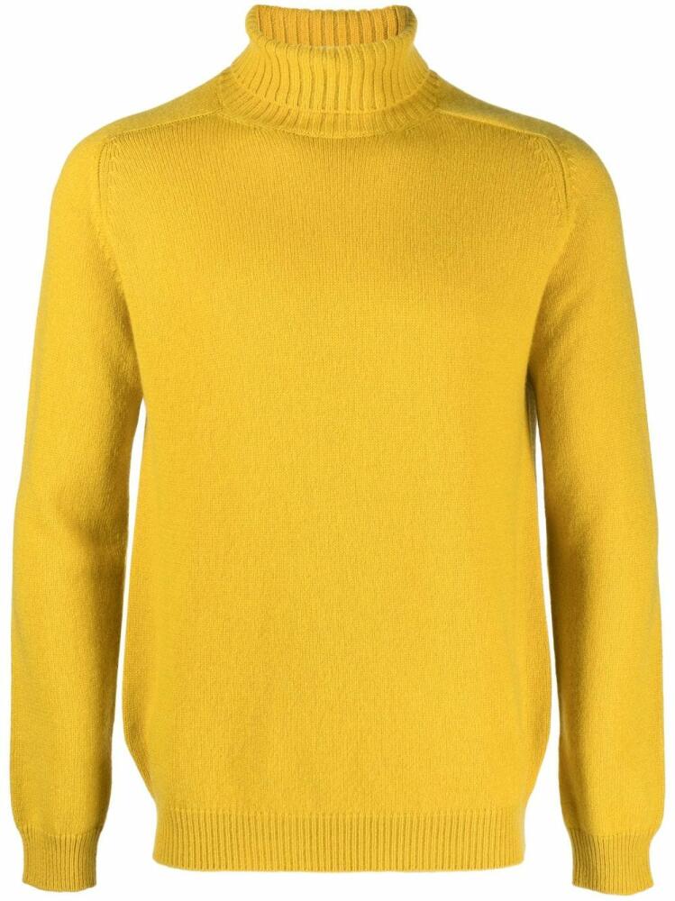 Boglioli roll-neck cashmere jumper - Yellow Cover